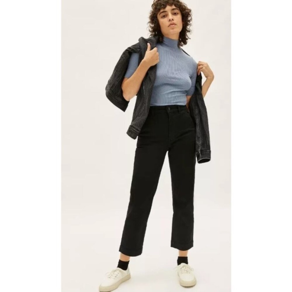 Everlane Black Straight Leg Pants